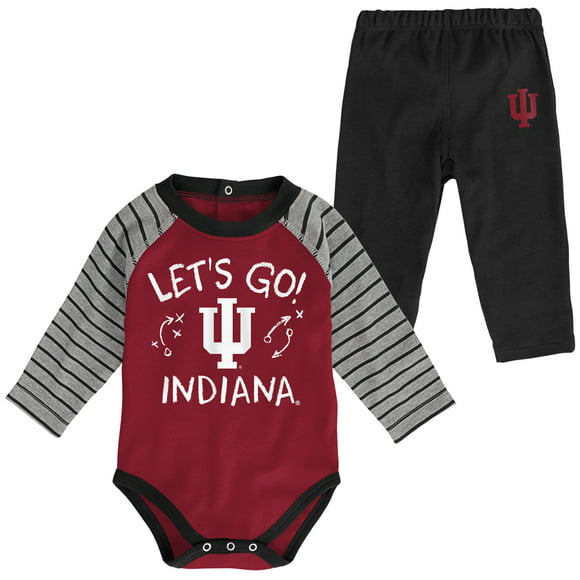 NCAA College Newborn Baby Boys Indiana Hoosiers Boxed Three Piece Gift Set